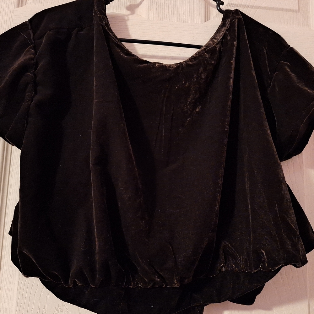 Free people velvet top